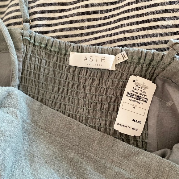 ASTR Dress - Medium - Sage Green, Linen - Picture 5 of 5